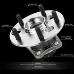 Rear Left Right Wheel Hub & Bearing w/ABS Sensor for Vibe Corolla Matrix (2009–2019)