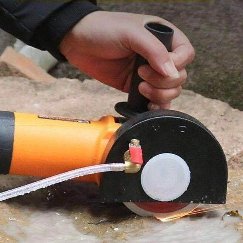 Water-Cooling Dust Cover for Angle Grinder (12 x 9 cm) Steel Black