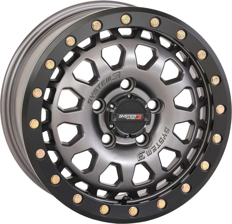 System 3 SB6 BL Wheel 15x7 4+3 +10mm Beadlock for Polaris RZR (2022–2023)