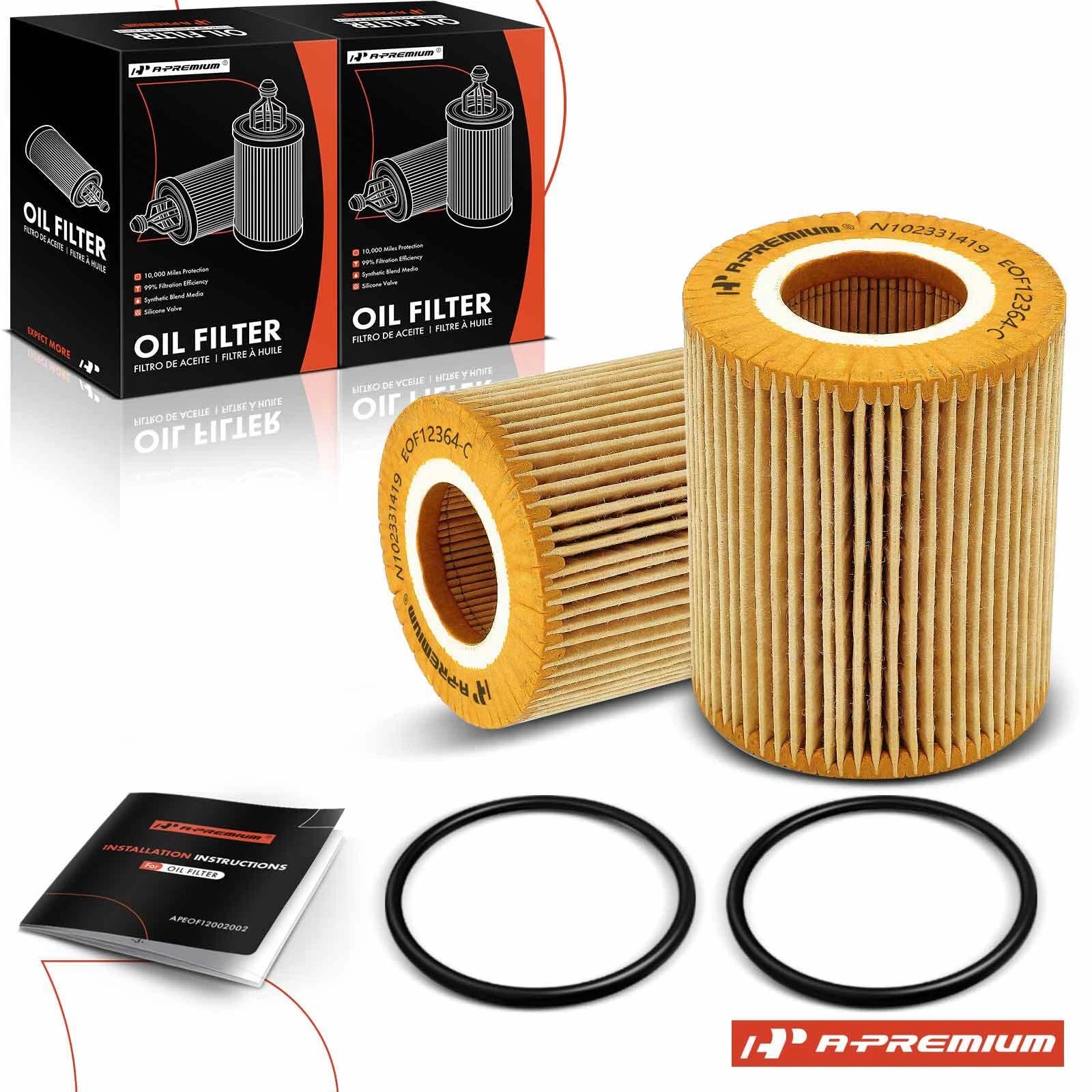 2X Engine Oil Filter for Ford F-150 (2018–2021)