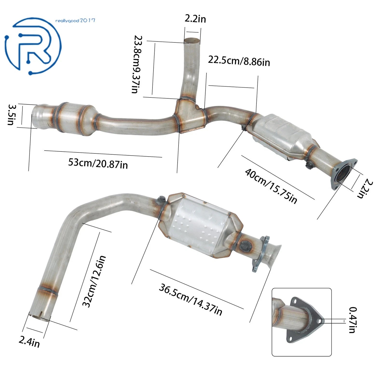 Catalytic Converter Set for Chevrolet Silverado 1500 (2014-2018)