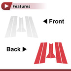 Door Pillar Window Trim for Hyundai Accent Hatchback (2011–2017) Silver Tone