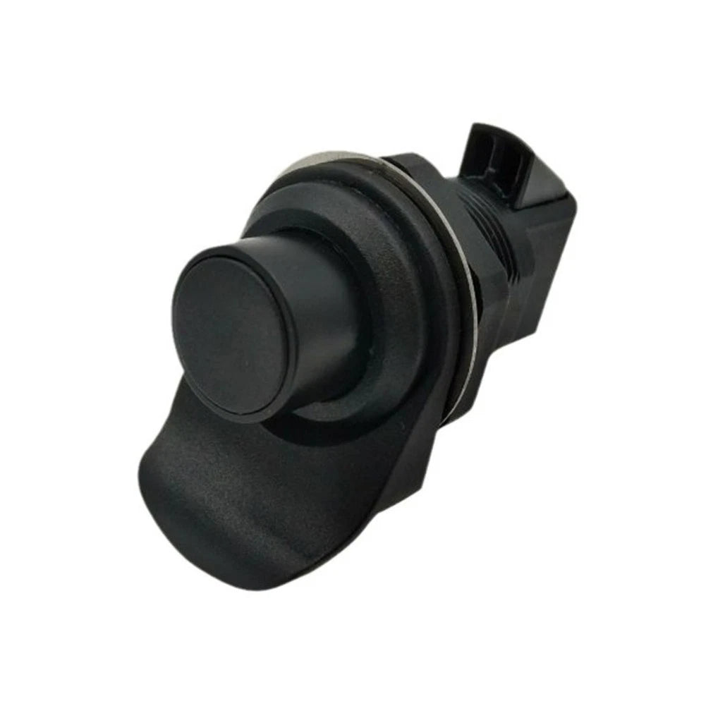 Push Latch Kit 93-304 for Boat Applications (Black, Stainless Steel Bracket)