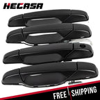 Set of 4 Door Handles for Chevy GMC Tahoe Yukon Sierra (2007–2014) Black