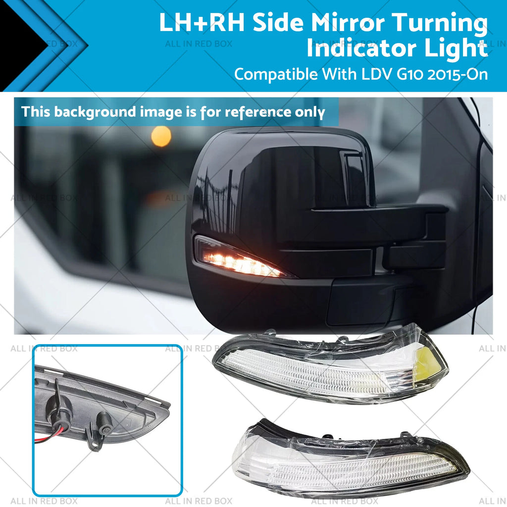 Pair Side Mirror Turning Indicator Light for LDV G10 (2015-On)