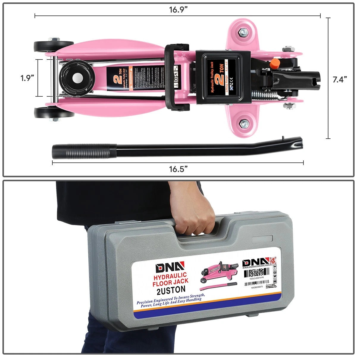 2 Ton Hydraulic Floor Jack for (4000lbs Capacity)