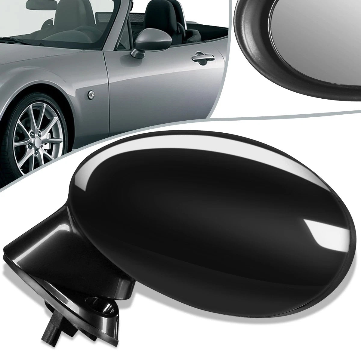 OE Style Power Side Rear View Door Mirror Left for Mazda Miata (2006–2015) MA1320165