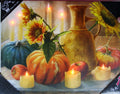 LED Flickering Candle Wall Sign for Harvest Flower Fruit Table