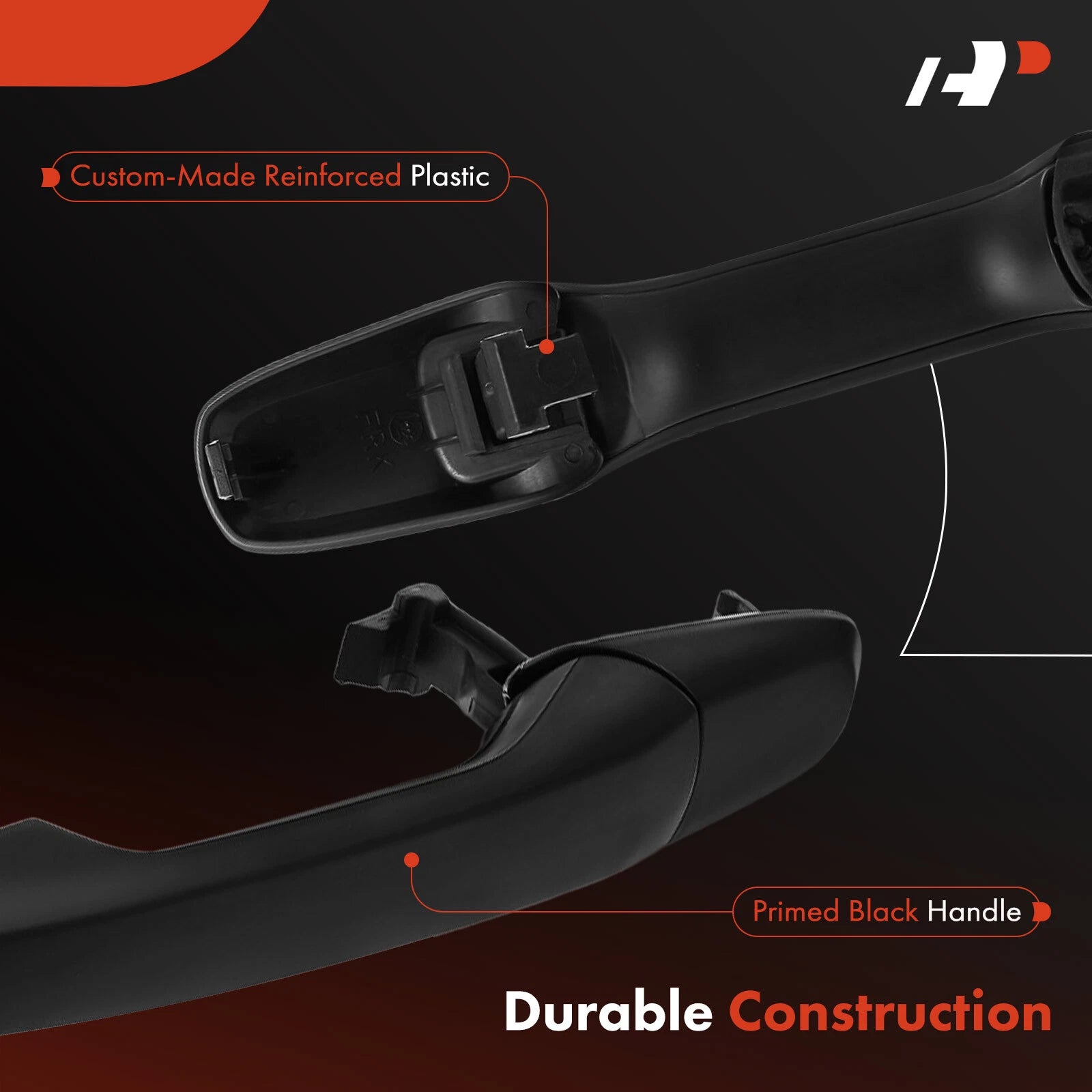 Front Right or Rear Black Door Handle for Ford Explorer (2011-2015)