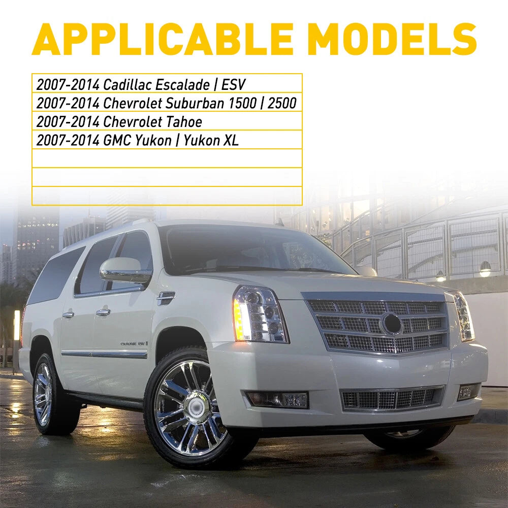 Set of 2 LED License Plate Tag Lights for Suburban Tahoe Escalade (2007–2014)