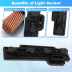 2K5945257A Left Tail Light Bulb Holder Socket for VW Caddy (2004–2014)