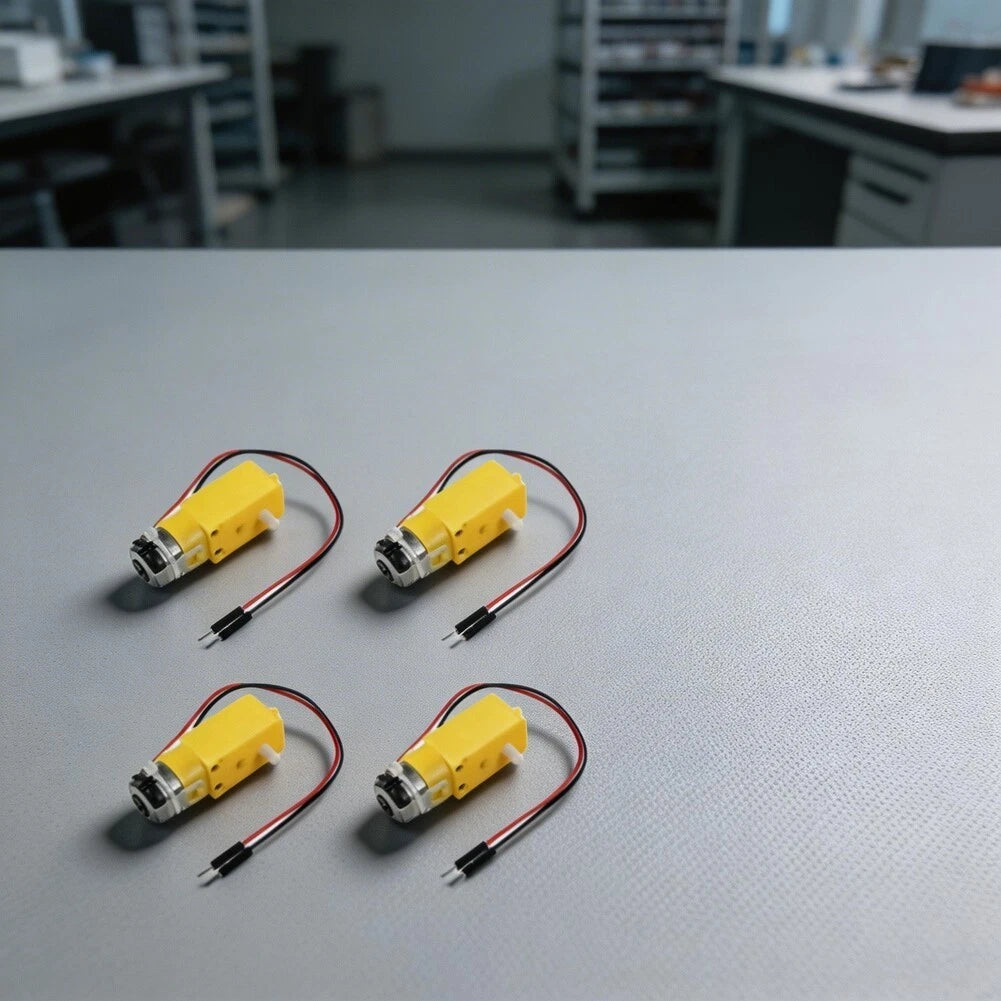 Dual-Shaft Geared DC Motor Kit for Smart Remote-Controlled Cars (3-6V)