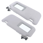 Set of 2 Gray Sun Visors with Mirror for Toyota Corolla (2009–2013)