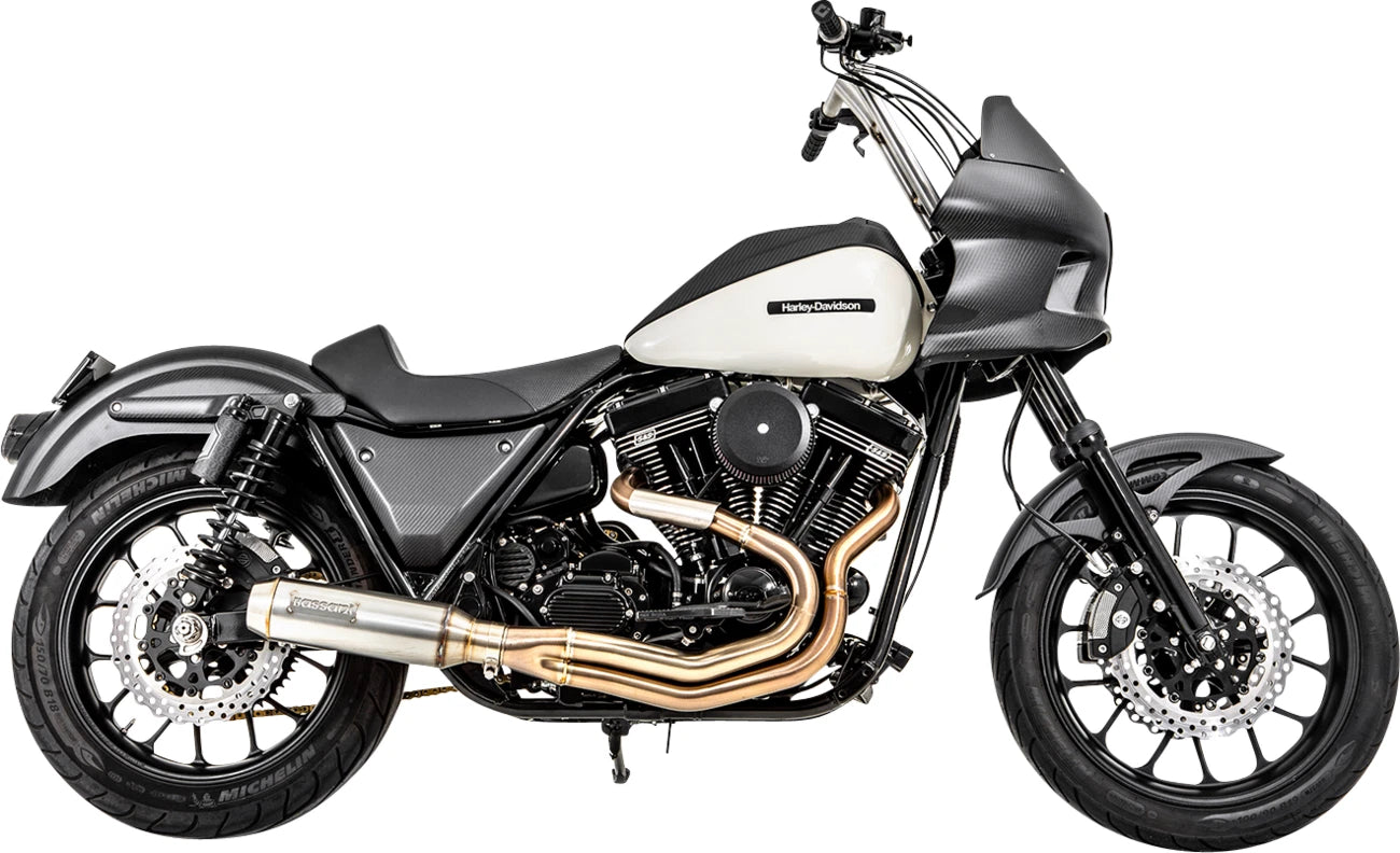 Bassani 2-into-1 Exhaust System for Super Bike (Stainless)