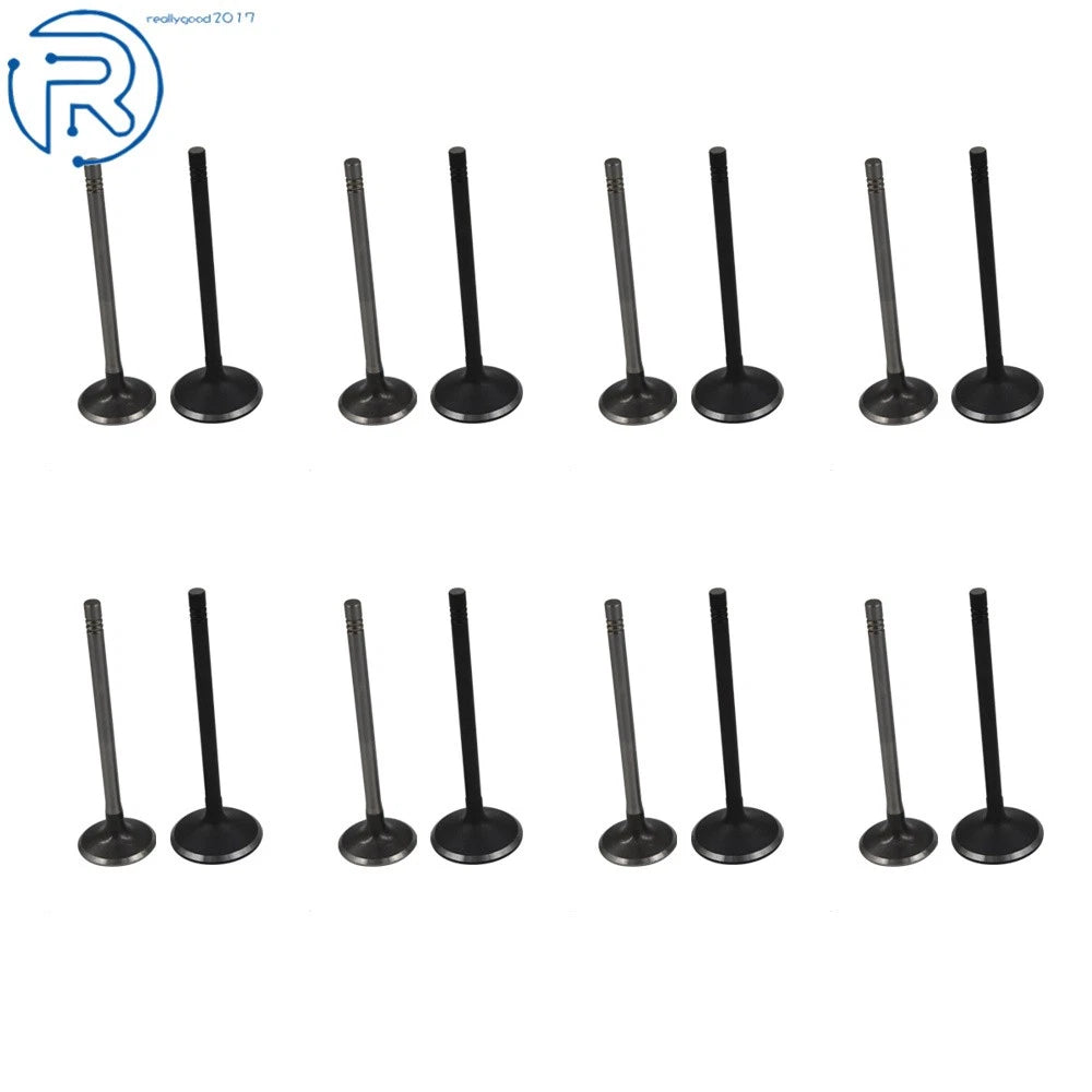 16PCS Intake Exhaust Engine Valves for GM Chevrolet Pontiac 2.0L/2.2L/2.4L (DOHC)