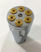 Shift Knob Cylinder for Eaton Fuller 13 15 18 Speed Heavy Duty Chrome Gun