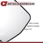 Heated Left Driver Side Mirror Glass for Chevrolet Malibu (2016–2021)
