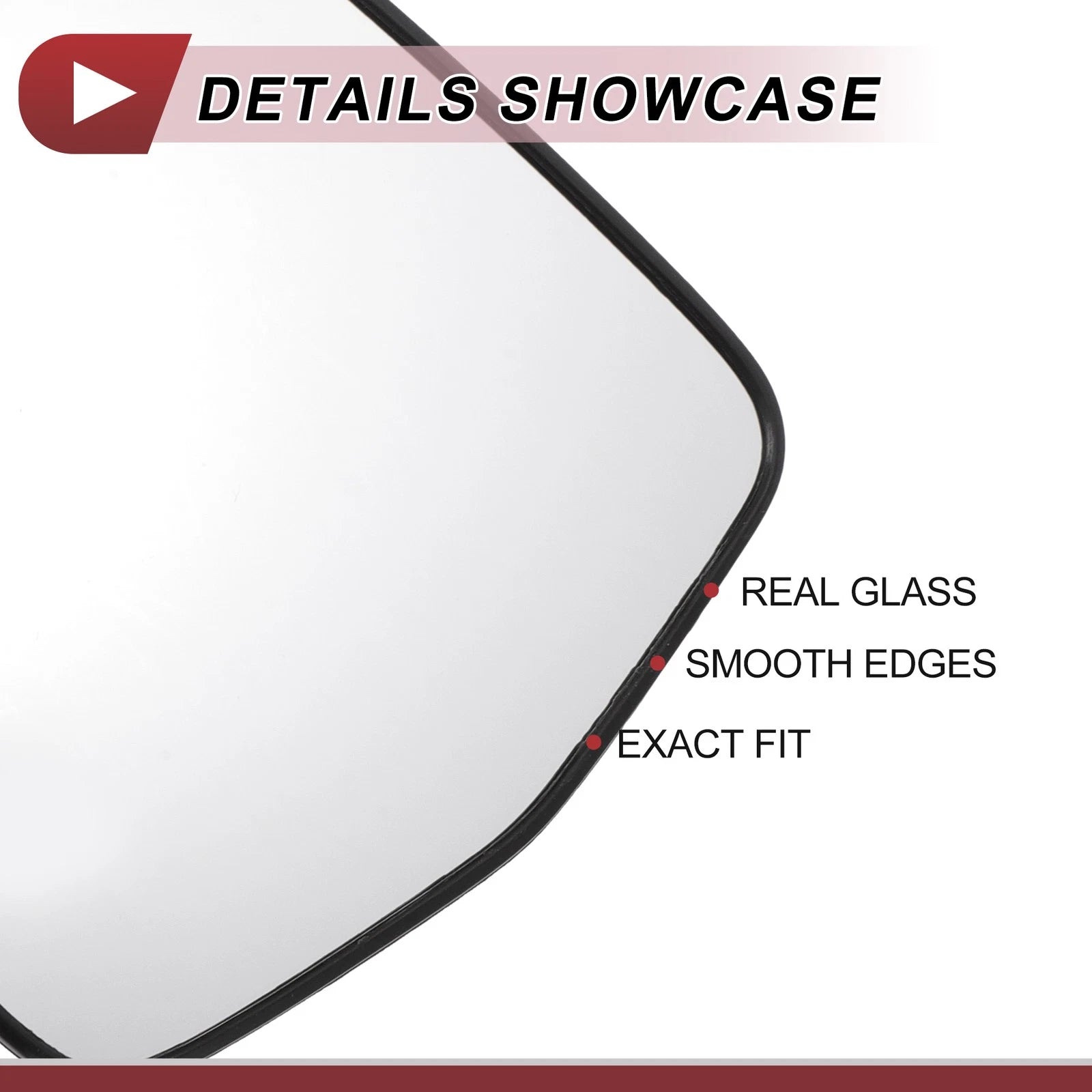 Heated Left Driver Side Mirror Glass for Chevrolet Malibu (2016–2021)