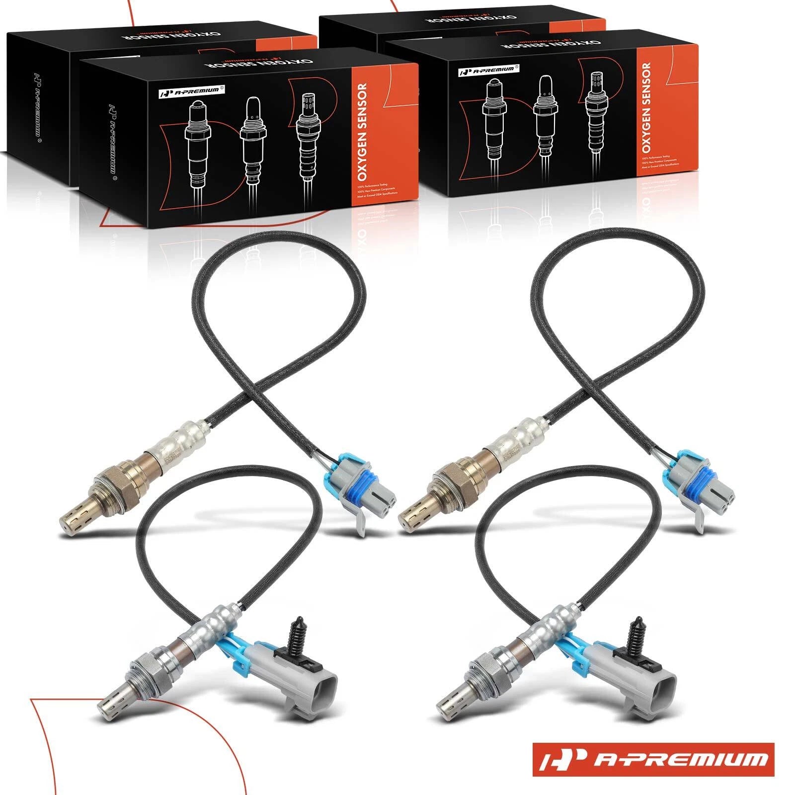 Set of 4 O2 Oxygen Sensors for Chevrolet Silverado 1500 