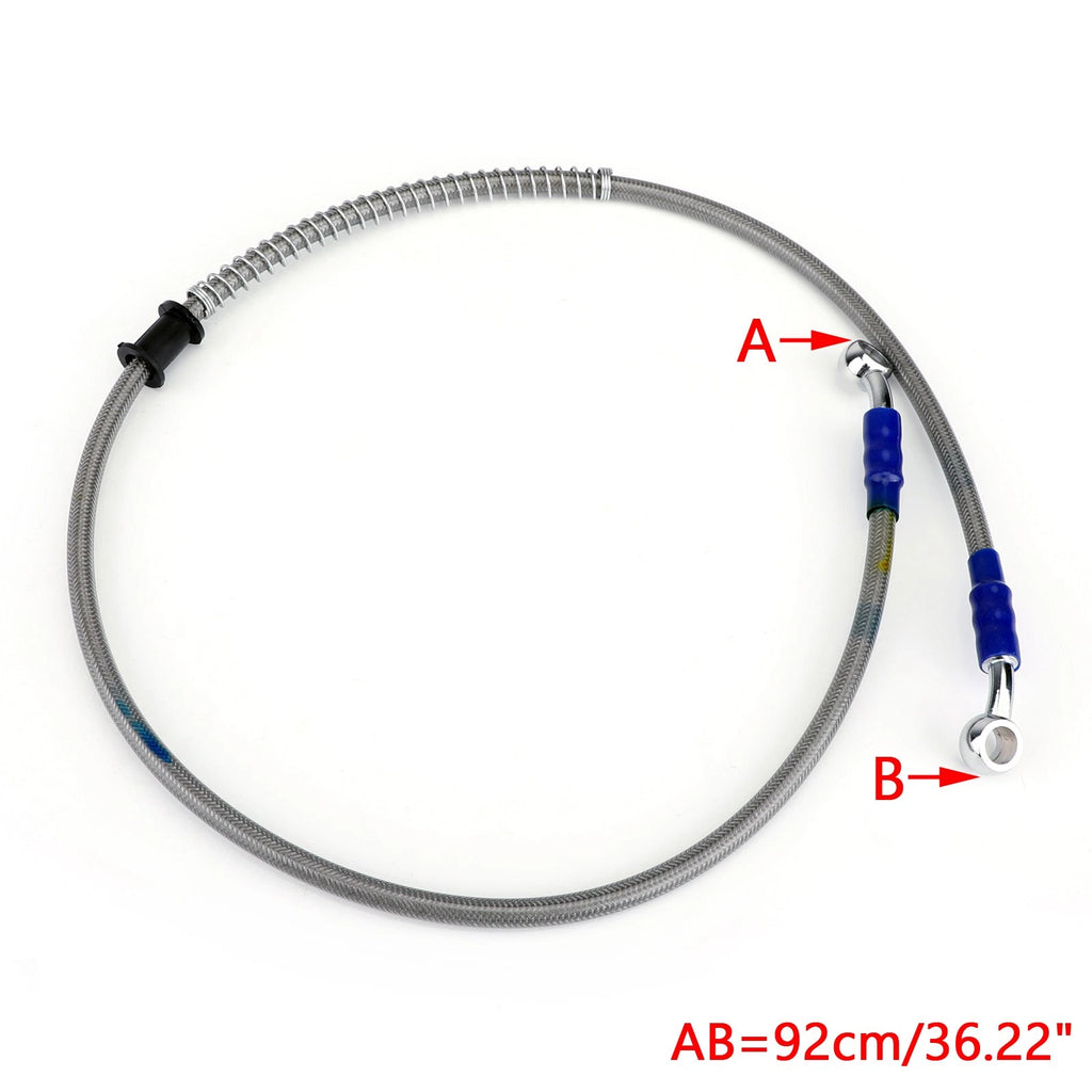 M10 Brake Oil Hose Line with Banjo Fitting for Universal Applications (90cm)