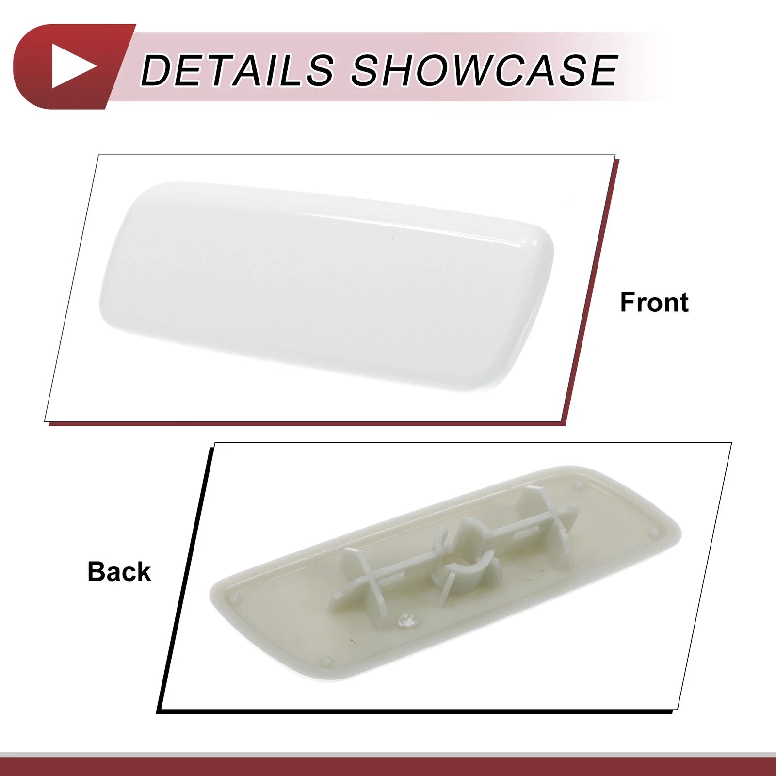 Front Left Washer Nozzle Cover Cap for Lexus RX270 RX350 RX450H (2009–2014) White