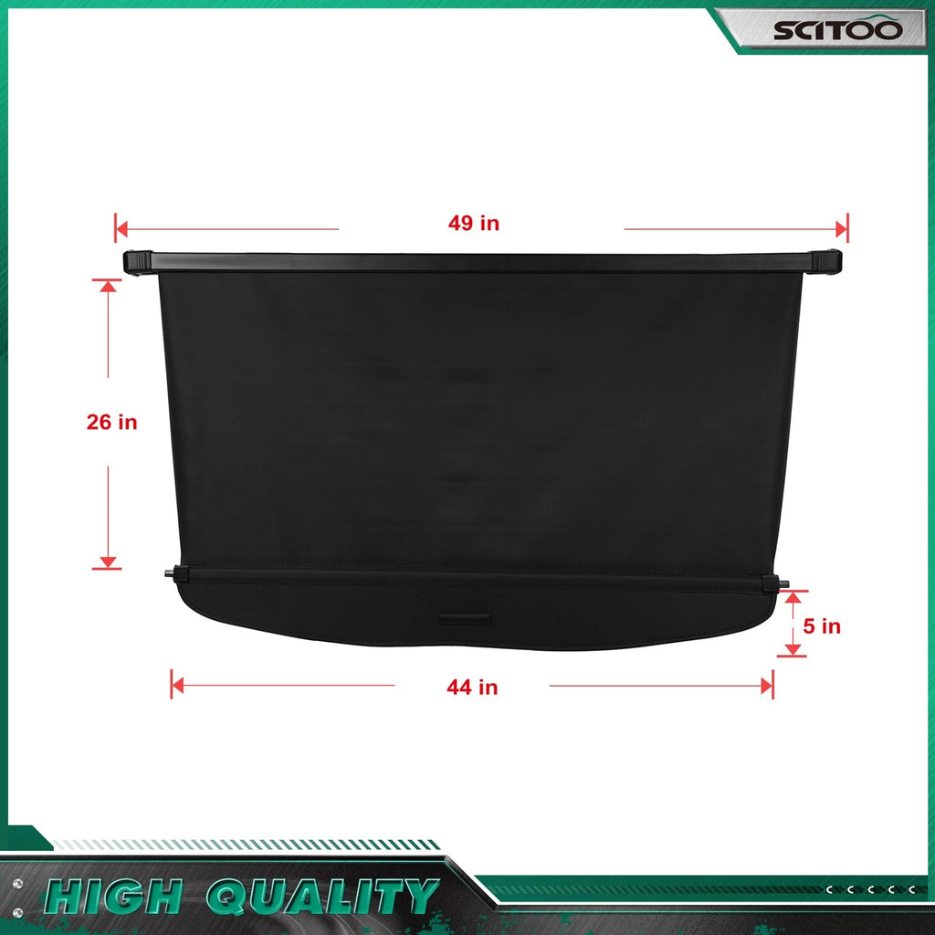 Retractable Tonneau Privacy Shield Cargo Cover for Subaru XV Crosstrek (2013–2017)