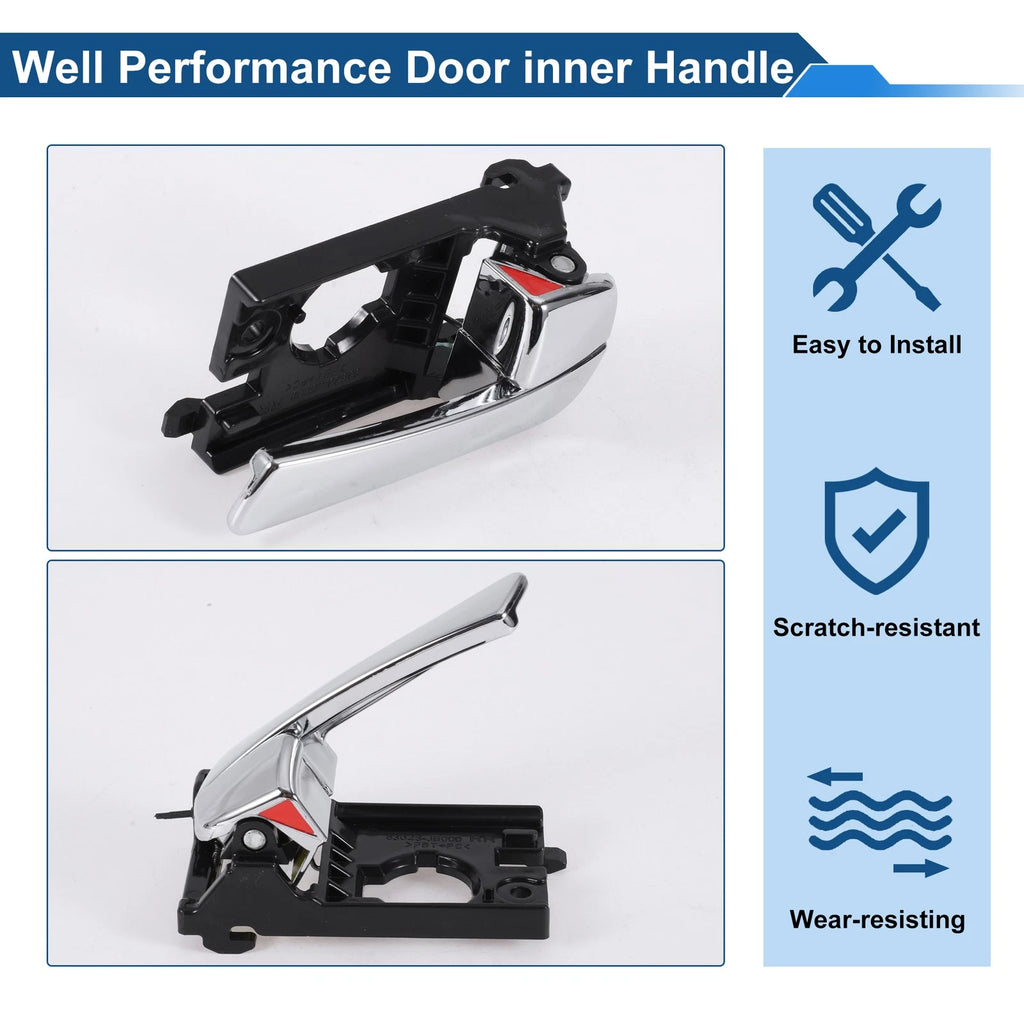 Rear Right Passenger Side Interior Door Handle for Kia Rio (2007–2011) No. 836201G000