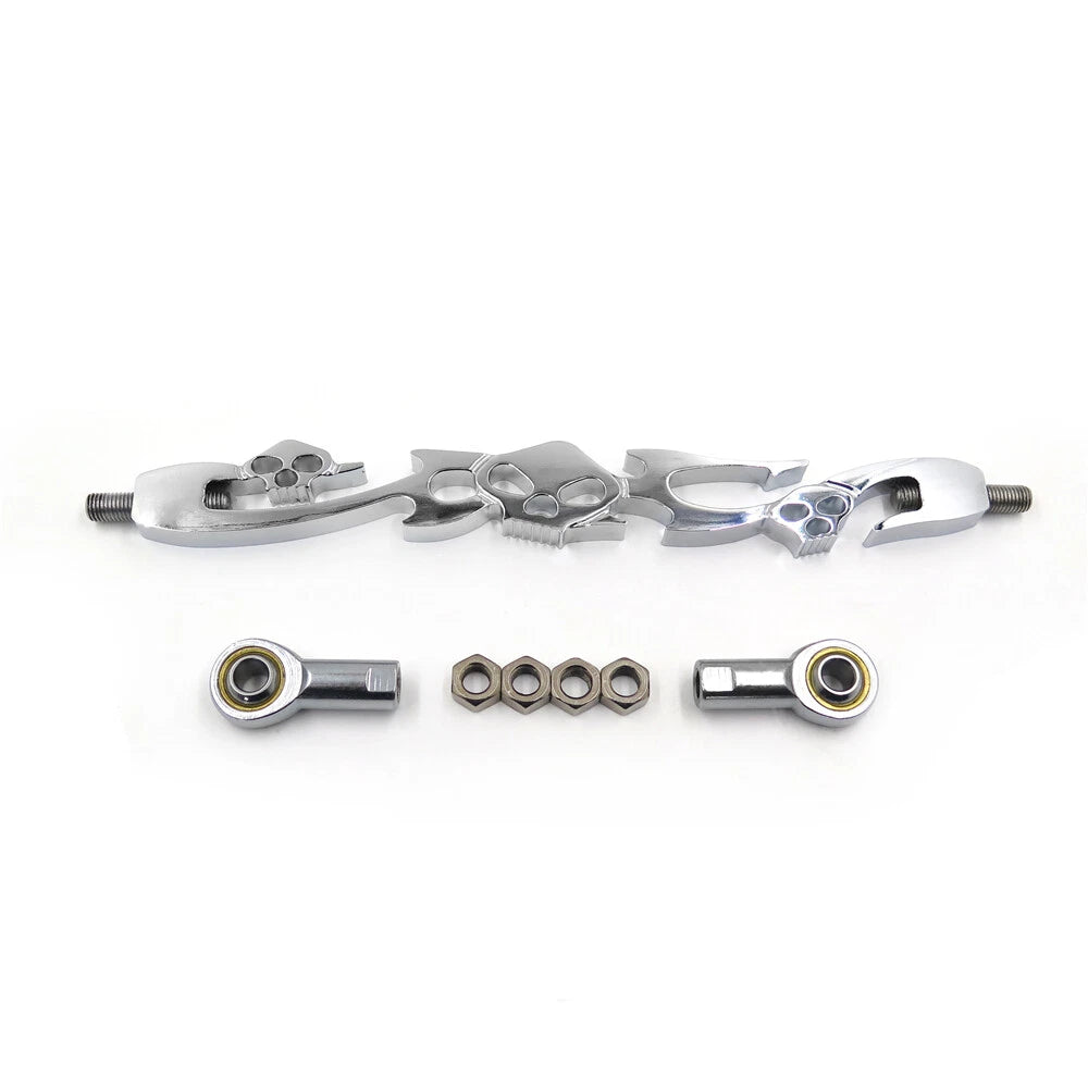 Chrome Skull Billet Shift Linkage for Harley Davidson Softail FXST (1990–2023)
