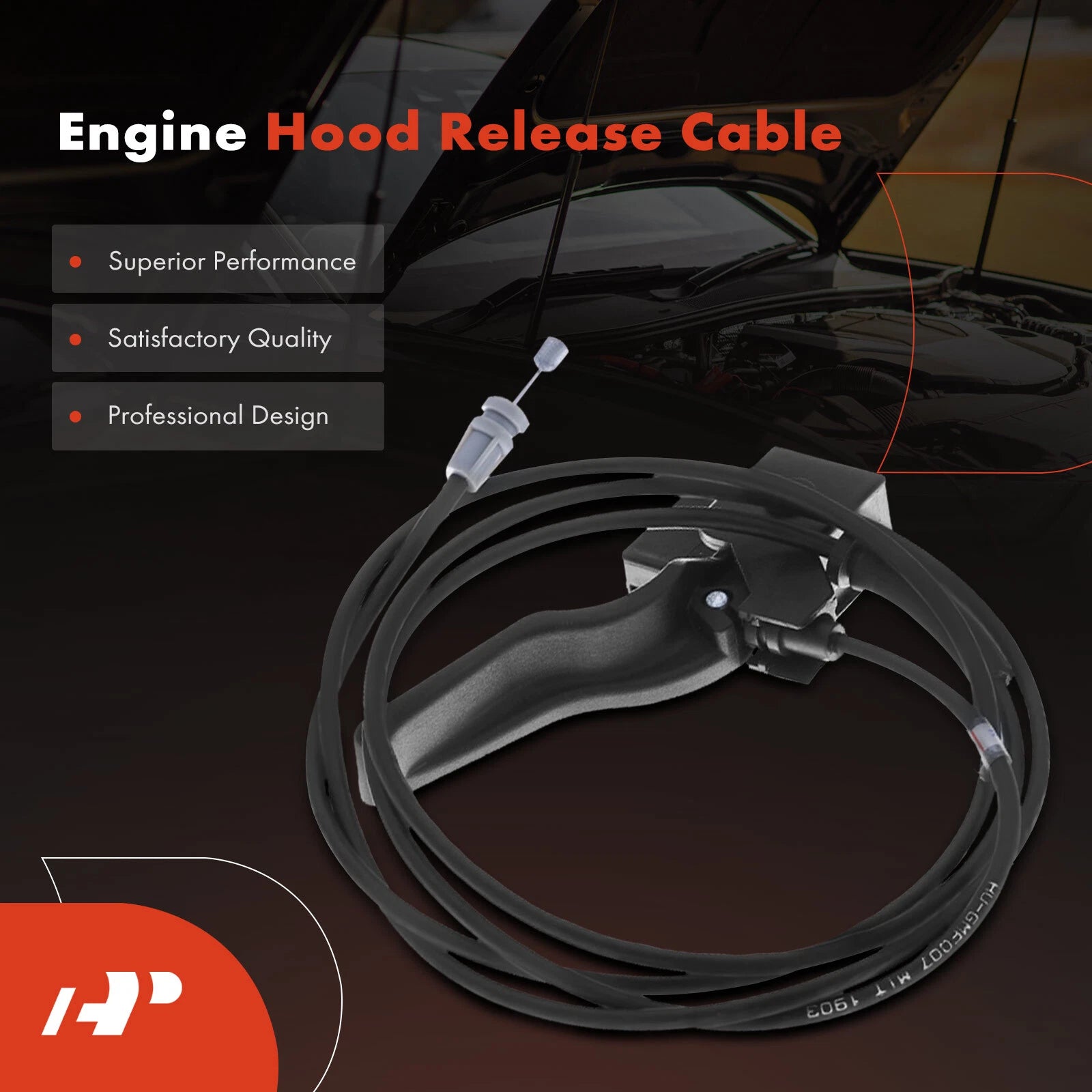 Hood Release Cable with Handle for Chevrolet Cobalt Pontiac G5 (2005–2010)