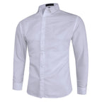 Set of 4 Slim Fit Long Sleeve Casual Shirts for Men