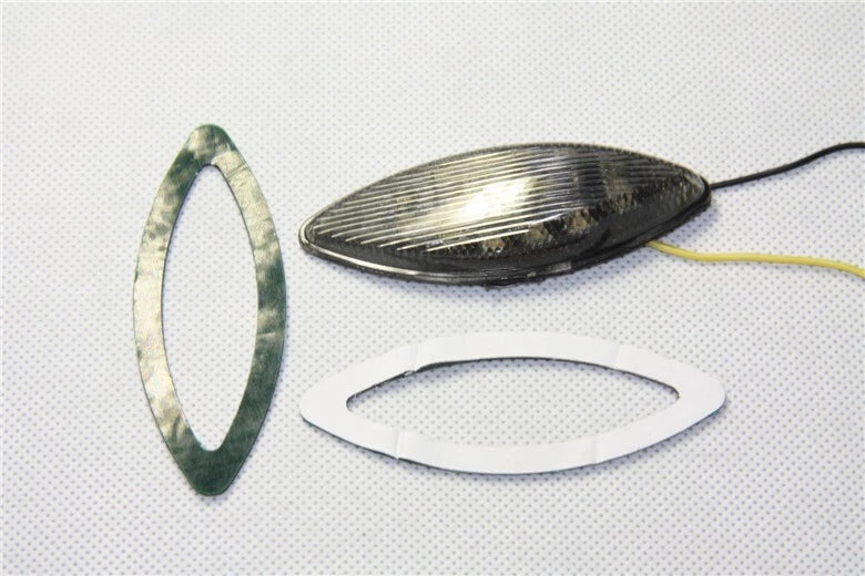 Smoke Turn Signal Lens Block Base Plate for Kawasaki ZX14R (2006–2007)