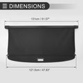 Retractable Cargo Cover for Mercedes-Benz ML-Class 2006-2011 Gloss Black