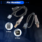 2X Upstream & Downstream Oxygen Sensor for Toyota Sienna (2004–2006)