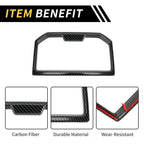 Carbon Fiber Armrest Box Rear Cup Holder Cover for Toyota Tacoma (2024)
