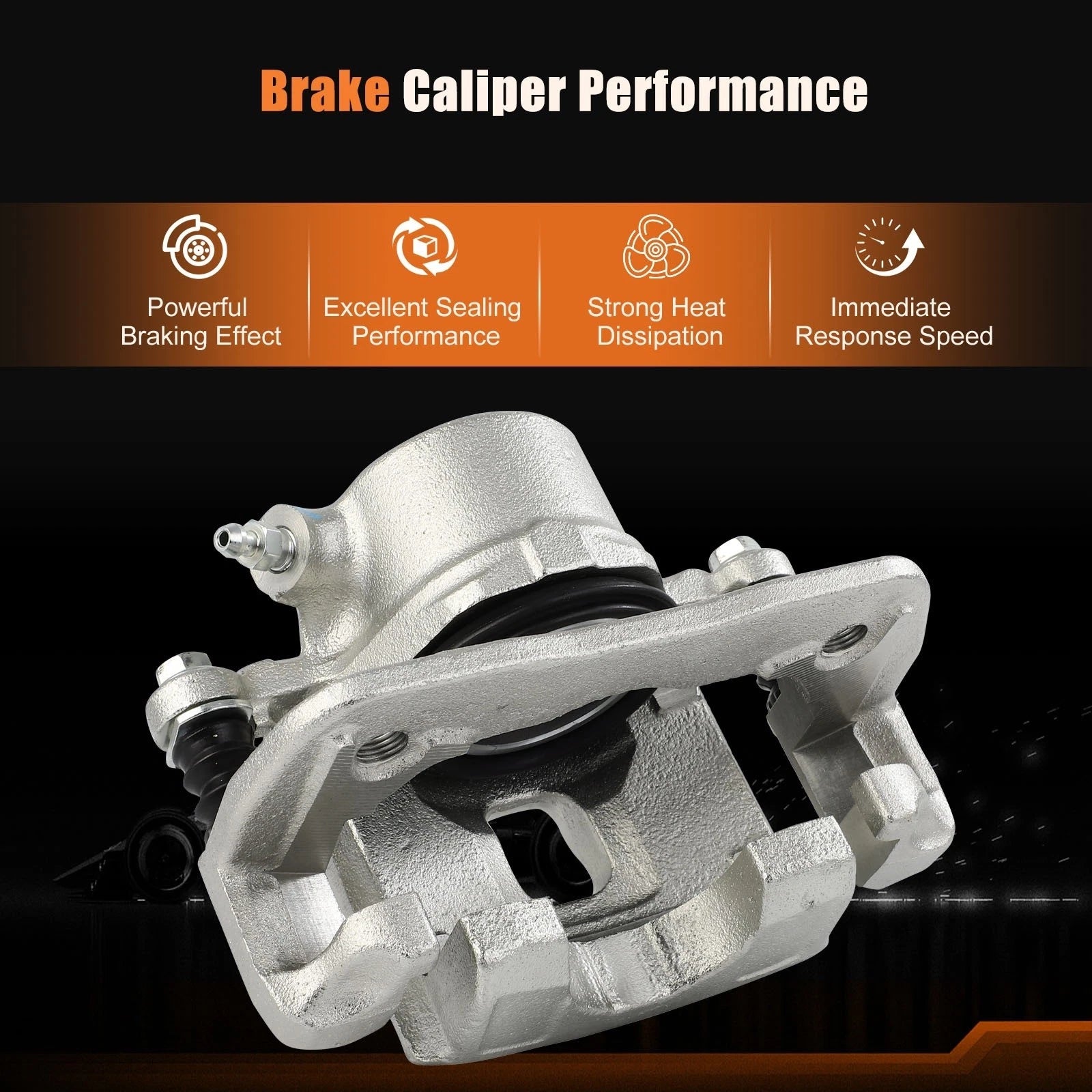 Front Pair Brake Calipers with Bracket for Geo Tracker (1996-1997)