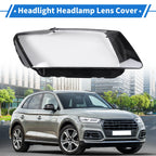 1 Pc Headlight Lens Cover for Audi Q5 (2009–2012) Black
