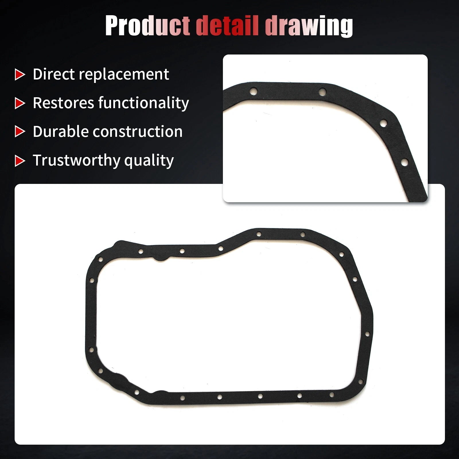 Engine Oil Pan Gasket for Mitsubishi Eclipse Galant (1999-2012)