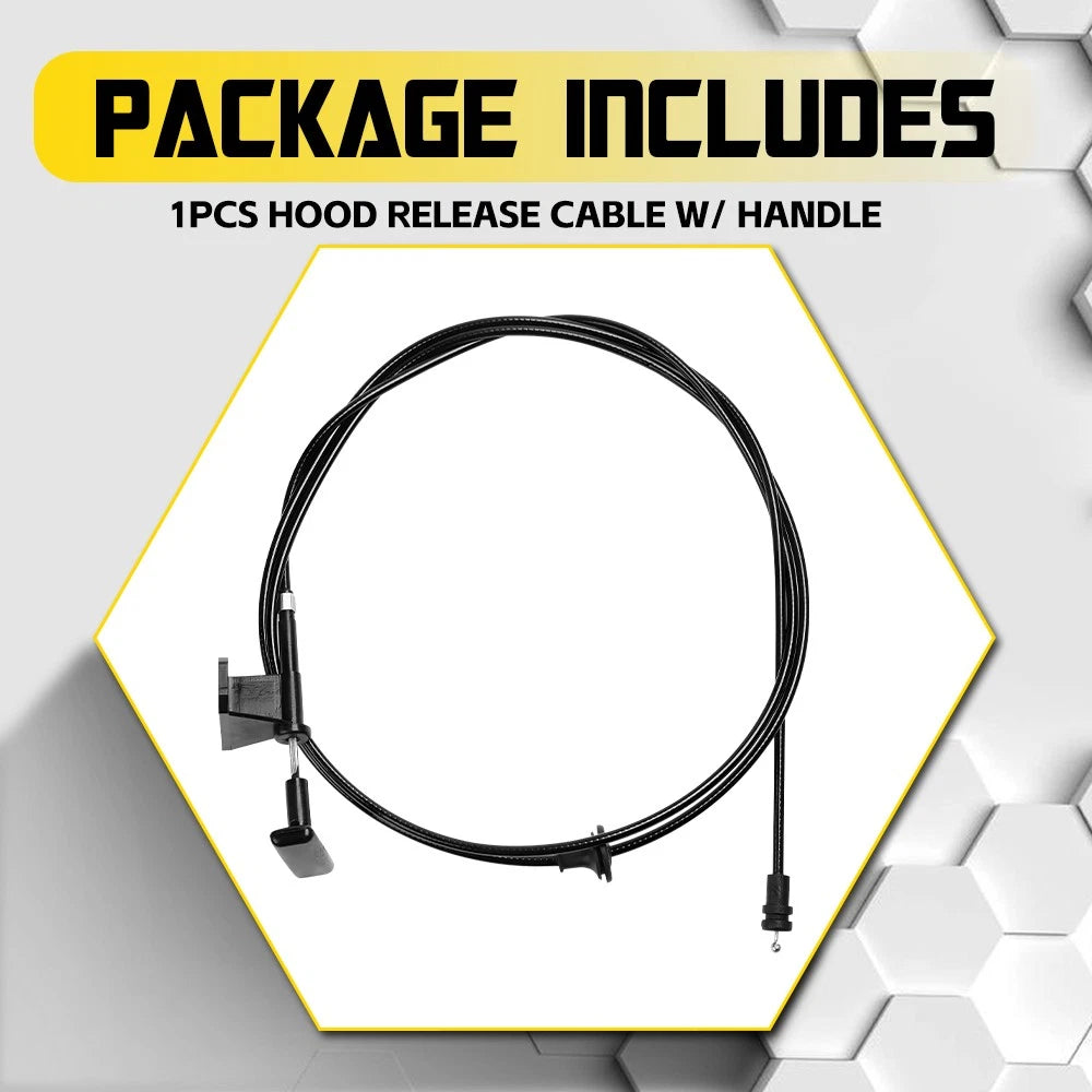 Hood Latch Release Cable with Handle for Chevy GMC (1981–1991) 14039963 S