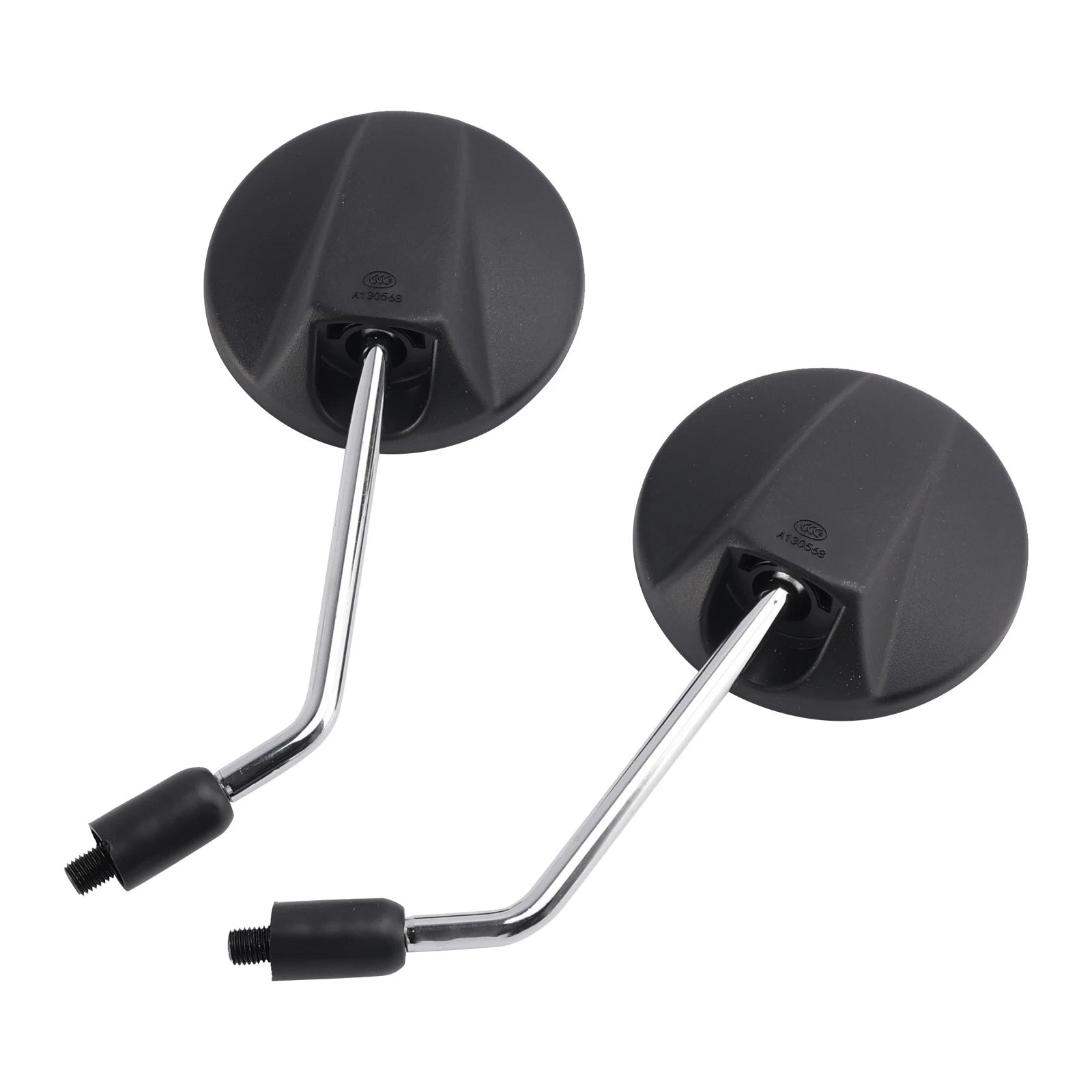 Pair Mirrors Assy Black 56001-0137 for Kawasaki KLR 650 (2012–2014, 2018)