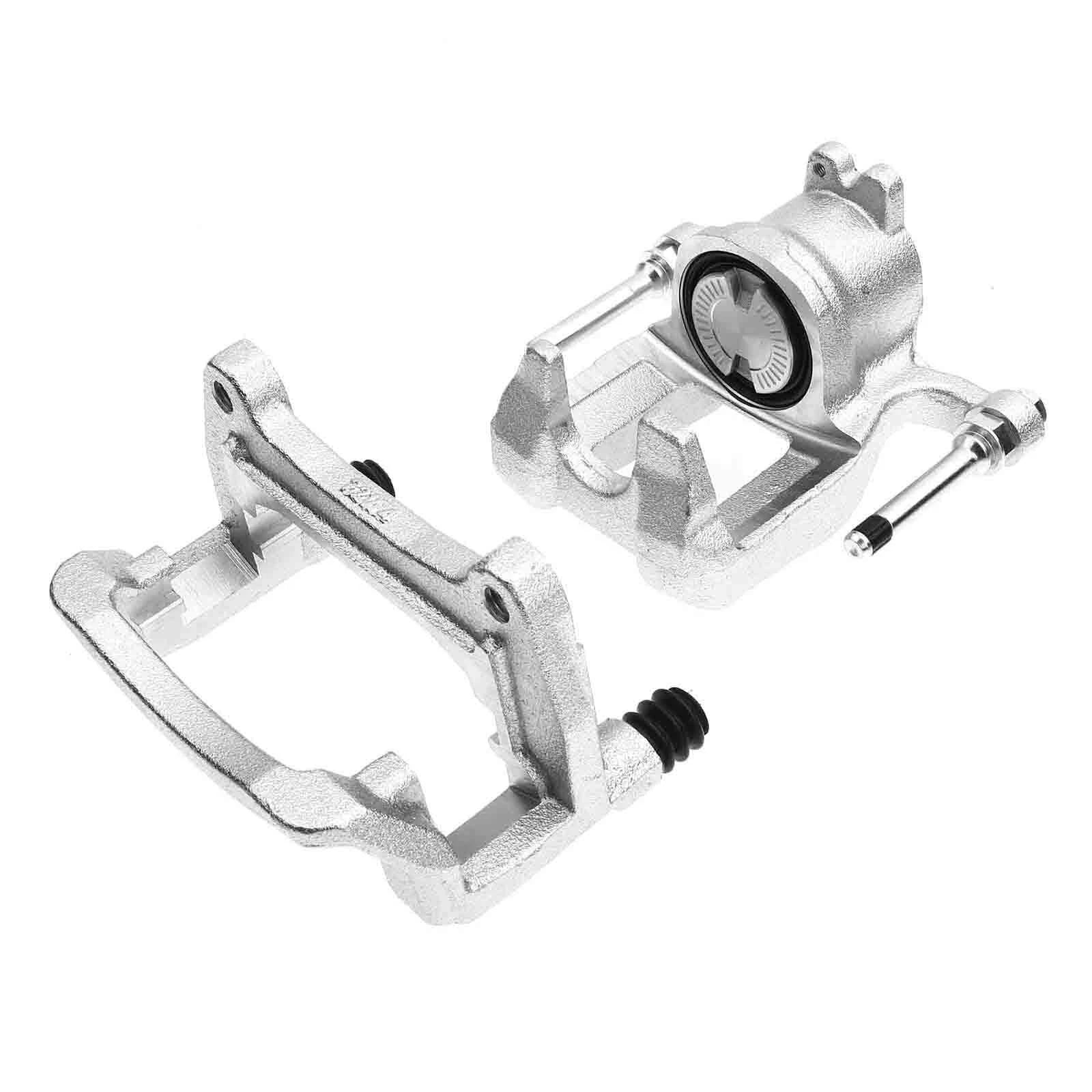 Pair Rear Brake Calipers with Brackets for Chevy Blazer Traverse GMC Acadia