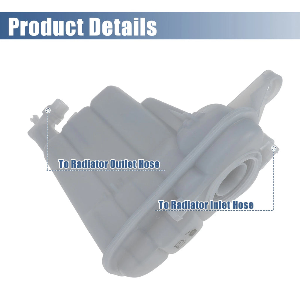 Coolant Radiator Reservoir Tank 8K0121403G w/ Sensor for Audi A4 (2002–2008)