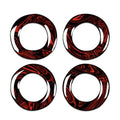 4 Pcs Fire Red Door Lock Pin Covers for Benz E Class (2015-2021)