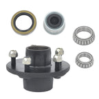 Set of 5 Trailer Idler Hub Kit with Inner/Outer Bearings for 3500 lbs