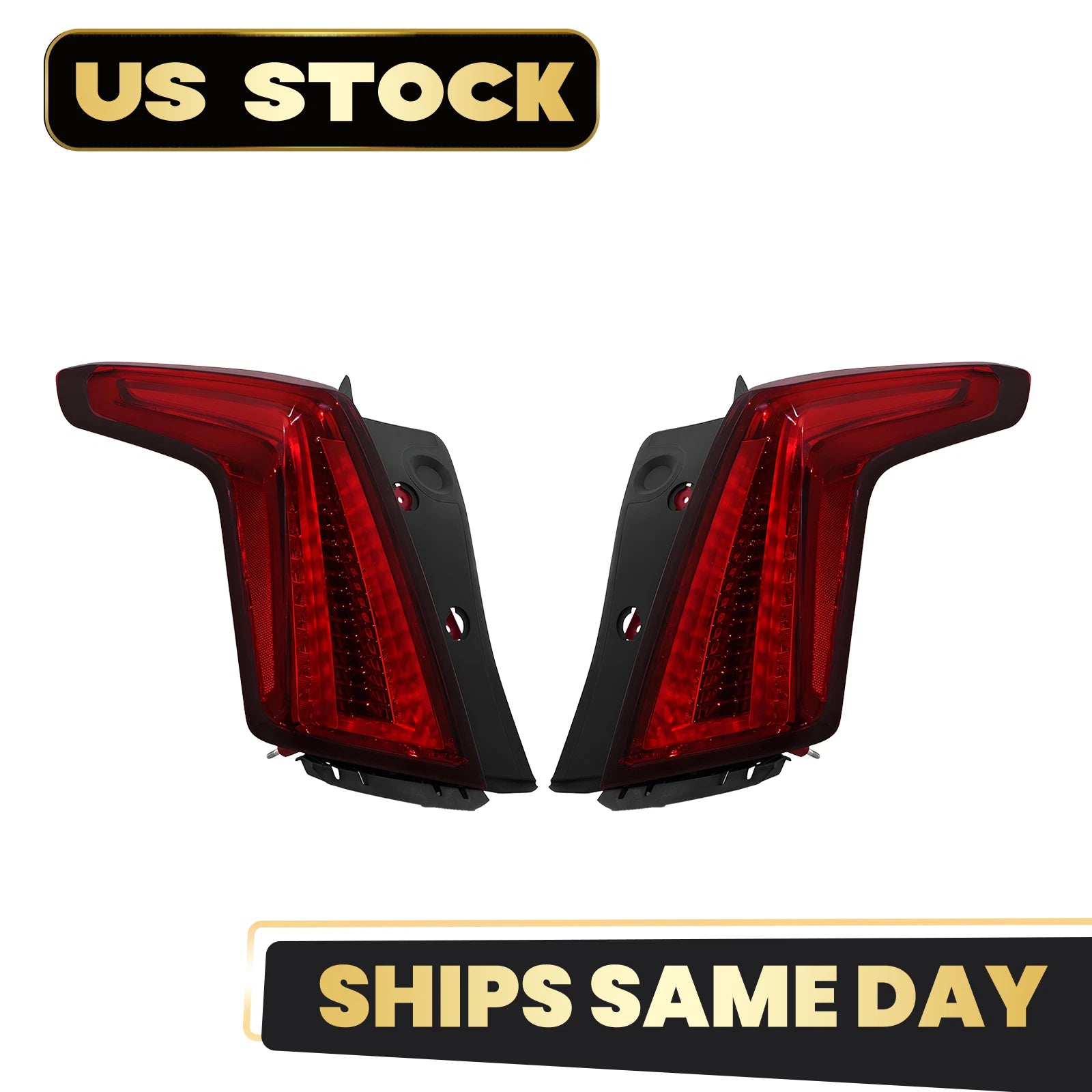 LED Tail Light Lamp Pair for Cadillac XT5 (2020–2025) Dark Red