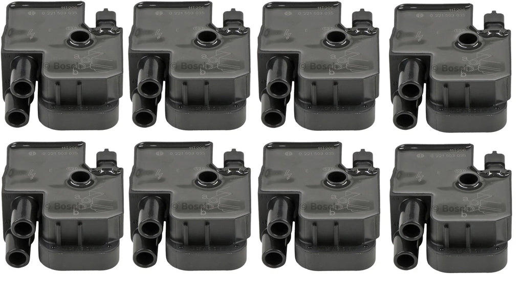 Set of 8 Ignition Coils for Mercedes W202 W210 S202 S210 C140 (Bosch 0221503035)