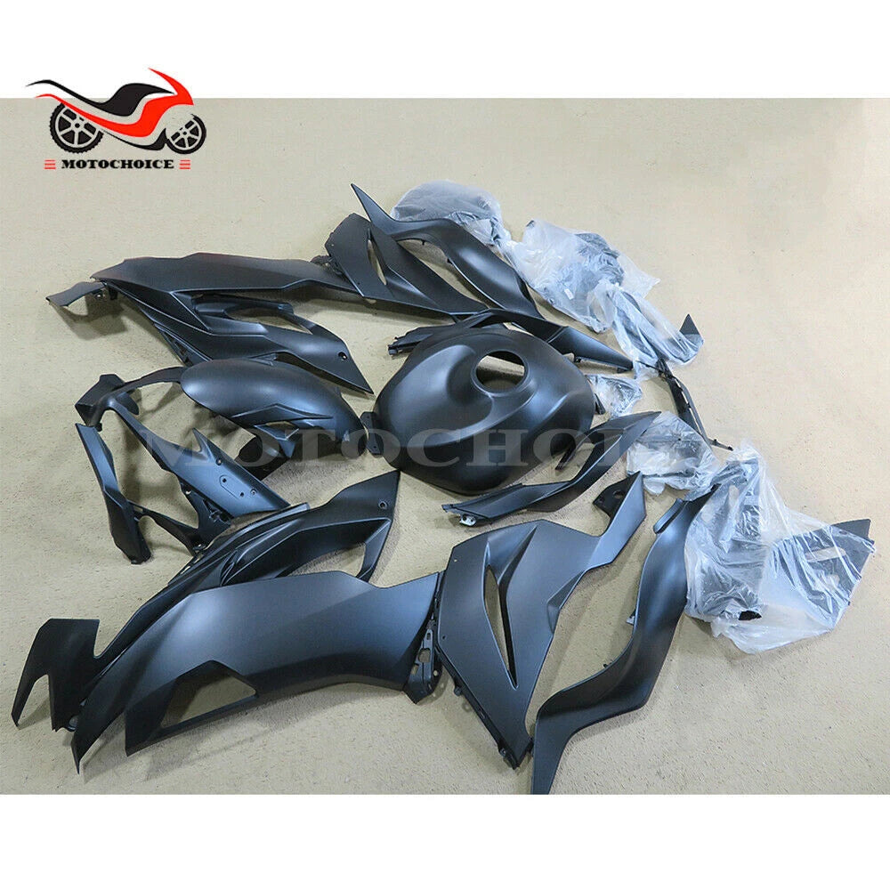 Matte Black Fairing Kit w/ Tank for Kawasaki Ninja ZX6R (2019–2023) ZX636 ABS