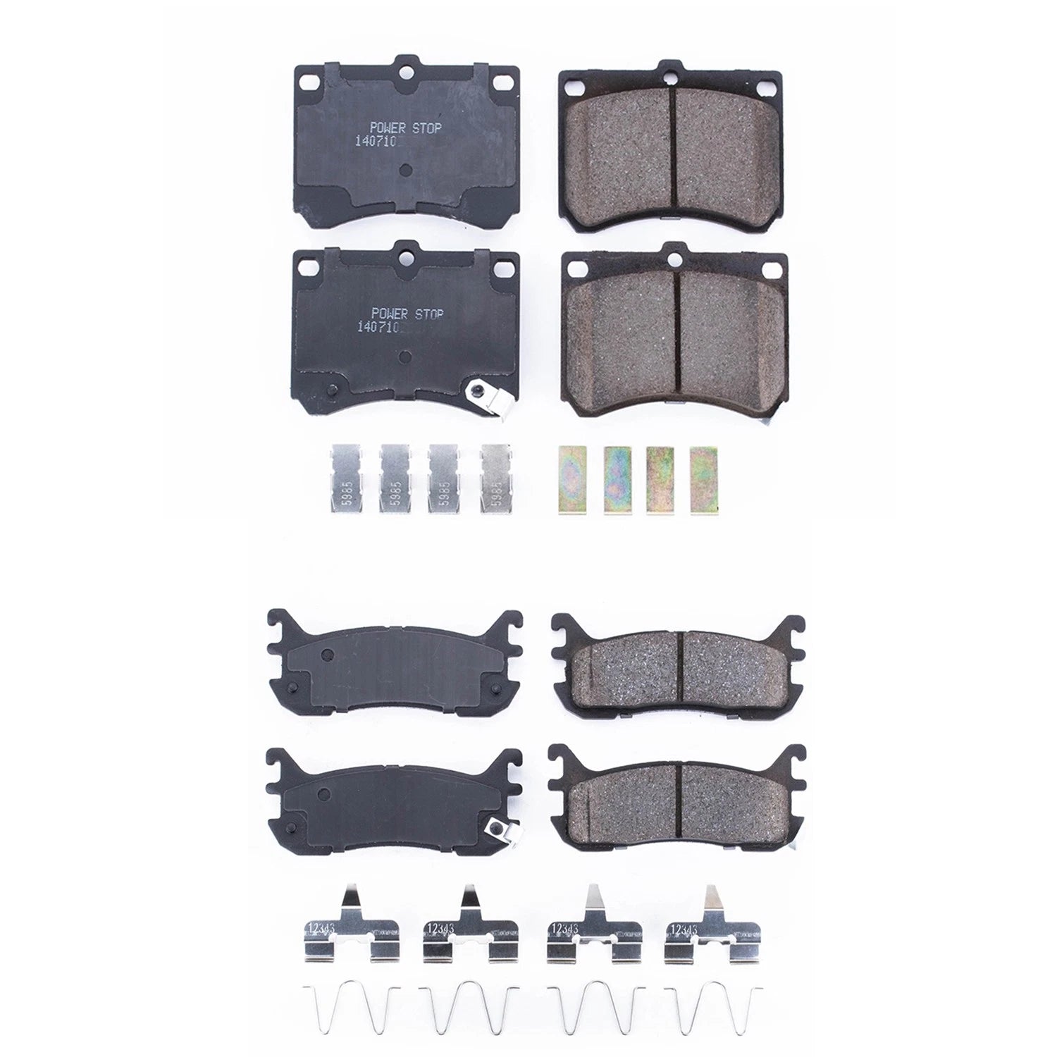 PowerStop Z17 Low-Dust Ceramic Disc Brake Pads Kit for Escort Protege (1990–2003)