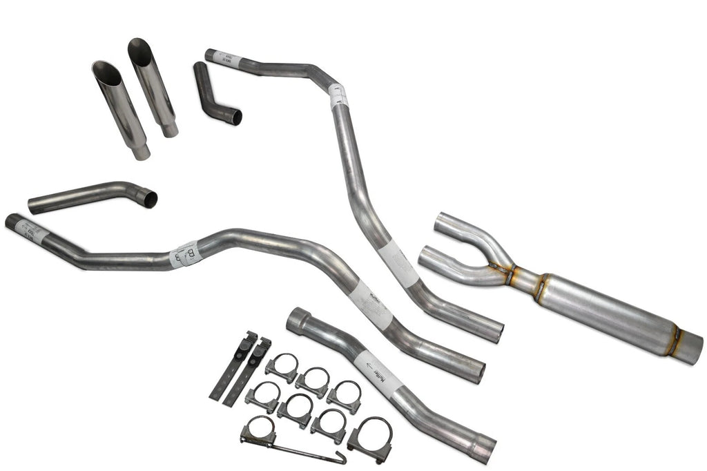 Dual Exhaust Tips for Nissan Titan (2004–2006) 2.5" Glasspack Slash