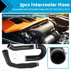 3X Intercooler Hose + Clamp for Mitsubishi Pajero (NS-NT-NW-NX) 3.2L Diesel