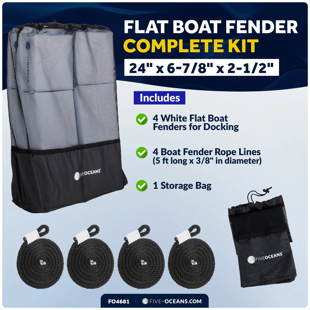 Set of 4 Boat Fenders for Contour Bumpers (24" x 6-7/8" x 2-1/2")